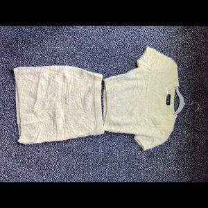 Yellow skirt and top set